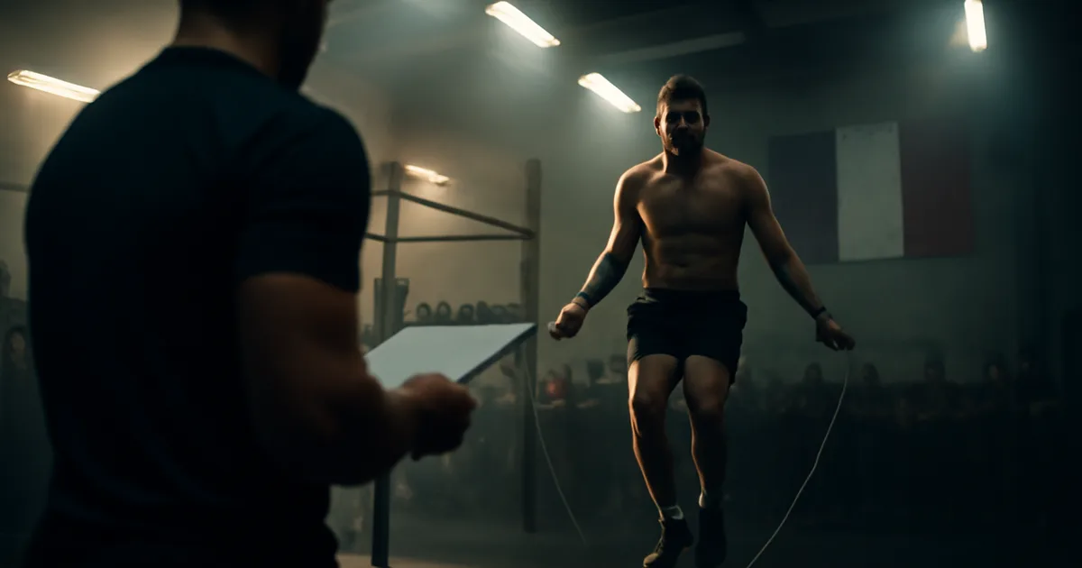 Athlètes participant à l'Open CrossFit dans une box affiliée, ambiance compétitive